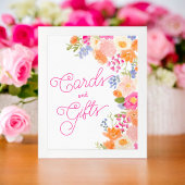 Heldere Zomer chique wilde bloemen bloemenbruidsbo Poster