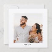 Heldere zomerkleurige bruiloft "Save the Date" Kaart (Achterkant)