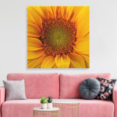 Heldere zonnebloem canvas afdruk (Insitu (Woonkamer))