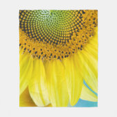 Heldere zonnebloem fleece deken (Voorkant)