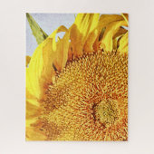 Heldere zonnebloem Kunst Grote puzzel (Verticaal)