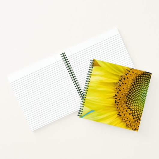 Heldere zonnebloem notitieboek (Binnen)