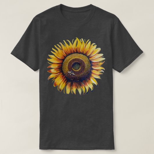 Heldere zonnebloem t-shirt (Design voorkant)