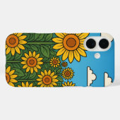 Heldere Zonnebloem Veld iPhone / iPad case (Achterkant (horizontaal))