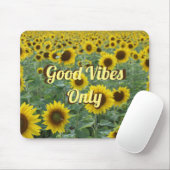 Heldere zonnebloemen Alleen goede steekproeven Muismat (Met muis)