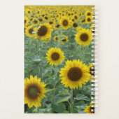 Heldere zonnebloemen Alleen goede steekproeven Planner (Achterkant)