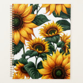 Heldere zonnebloemen planner (Voorkant)