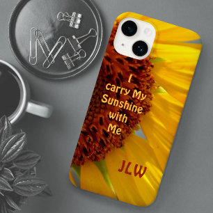 Heldere zonnebloempitten met flacon iPhone 13 pro max hoesje