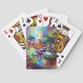 Helderend kleurrijk Psychedelisch Patroon Pokerkaarten (Achterkant)