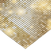 Helderende gouden sequoietjes in glitters disco ba tafelkleed (Gekanteld)