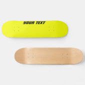 Heldergeel aangepast skateboard (Horizontaal)