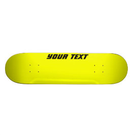 Heldergeel aangepast skateboard