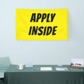 Heldergeel Apply Inside Banner – High-Vis (Beurs)