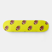 Heldergeel en bruin Football Pattern Skateboard (Horizontaal)