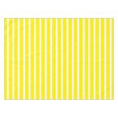Heldergeel en witte streep tafelkleed (Voorkant (Horizontaal))