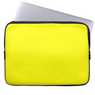 Heldergeel (vaste kleur) laptop sleeve