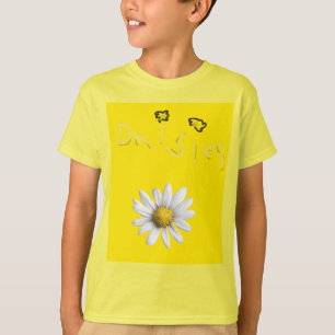 Heldergele bloem Kinder Daisy T-shirt