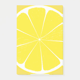 Heldergele citroen Citrus Fruit Slice Design Post-it® Notes