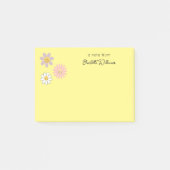 Heldergele Daisy Bloemen Leuke Custom Post-it® Notes (Voorkant)