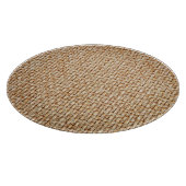 Heldergele gingham stof textuur. snijplank (Hoek)