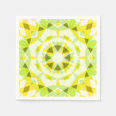 Heldergele groene ster Geslacht onthullen Baby sho Servet (Voorkant)