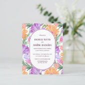 Heldergele Oranje groene Florals Spring Wedding (Staand voorkant)