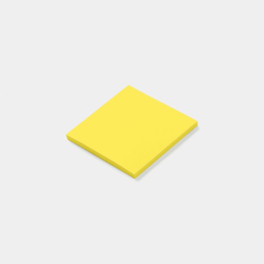 Heldergele, vaste kleur post-it® notes (Schuin)