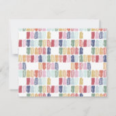 Heldergepersonaliseerde briefkaarten voor handdoek (Achterkant)