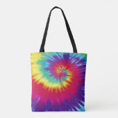 Heldergepersonaliseerde kleuren-Canvas tas, Jouw t Tote Bag (Achterkant)
