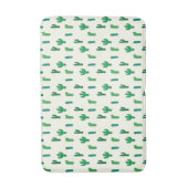 Heldergroen cactus-patroon badmat (Voorkant Verticaal)