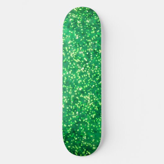  heldergroen faux glitter ontwerp skateboard (Voorkant)