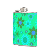 Heldergroen ventilatorpatroon heupfles (Links)