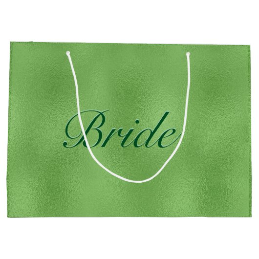 Heldergroene abstracte achtergrond groot cadeauzakje (Achterkant)