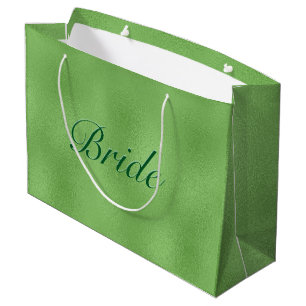 Heldergroene abstracte achtergrond groot cadeauzakje
