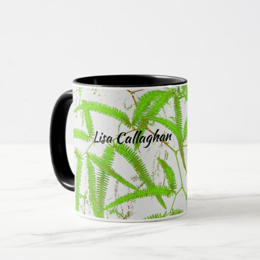 Heldergroene fern mok (Voorkant links)