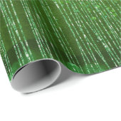 Heldergroene fonkeling glitterij cadeaupapier (Rol Hoek)