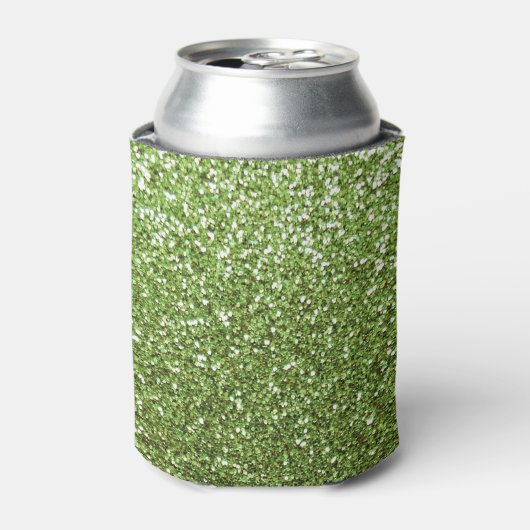 Heldergroene glitter blikjeskoeler (Blikje Voorkant)