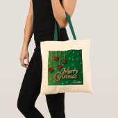 Heldergroene kerst tote bag (Voorkant (product))