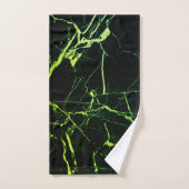Heldergroene marmer bad handdoek (Handdoek)