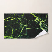 Heldergroene marmer bad handdoek (Handdoek)