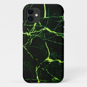 Heldergroene marmer iPhone 11 hoesje