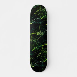 Heldergroene marmer skateboard