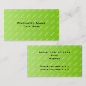 Heldergroene patterned Background Design. Visitekaartje (Voorkant / Achterkant)