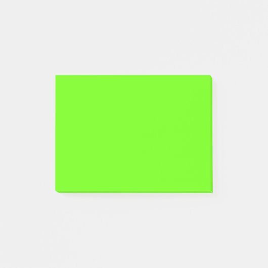 Heldergroene Premium-zwart-wit Post-it® Notes (Voorkant)