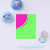 Heldergroene roze moercirkel flyer (Enkel)