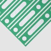 Heldergroene Stippels Rand Decoupage Papier (Detail)