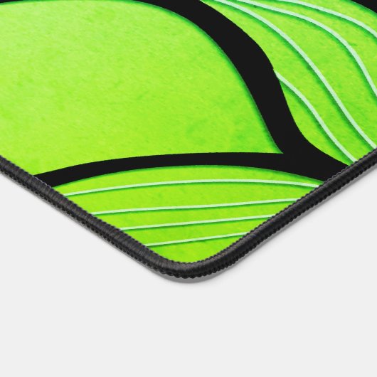 Heldergroene tinten creatief verlofpatroon bureaumat (Hoek)