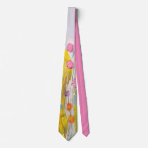 Helderheid Abstract Floral Stropdas