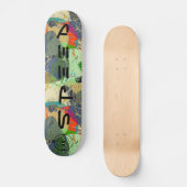 Helderheid abstract, stijlvol, gepersonaliseerd skateboard (Voorkant)
