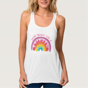 Helderheid als een regenboogpride LGBTQ Tanktop